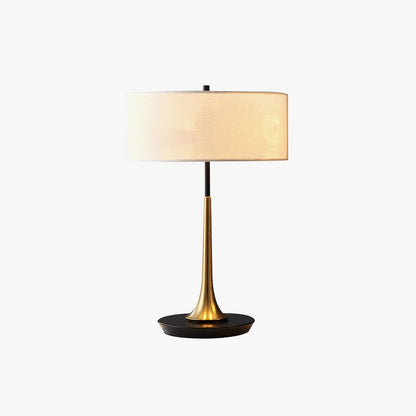 Dana Table Lamp | Metal & Fabric | Black & Gold