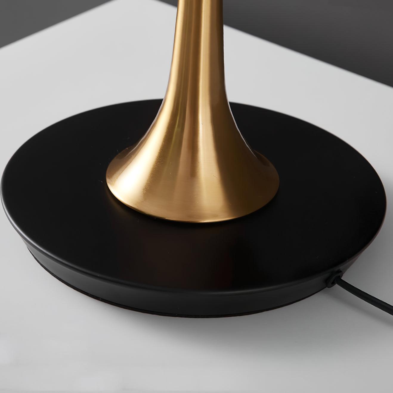 Dana Table Lamp | Metal & Fabric | Black & Gold