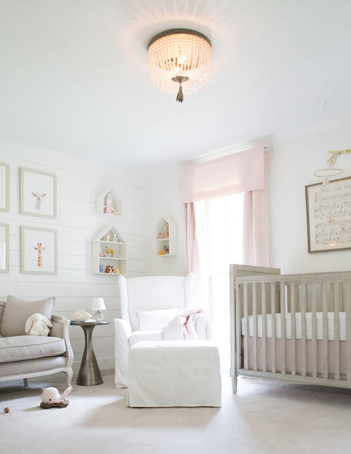 Dauphine Crystal Ceiling Light | Crystal Beads | Weathered Gray
