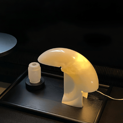 Elios Marble Table Lamp | Marble | White