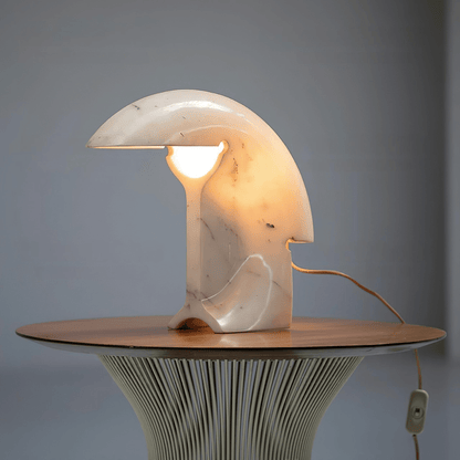 Elios Marble Table Lamp | Marble | White