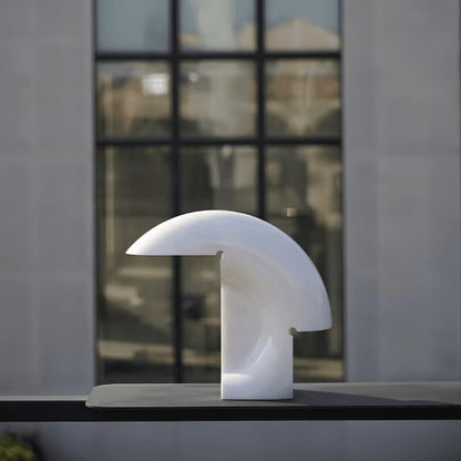 Elios Marble Table Lamp | Marble | White