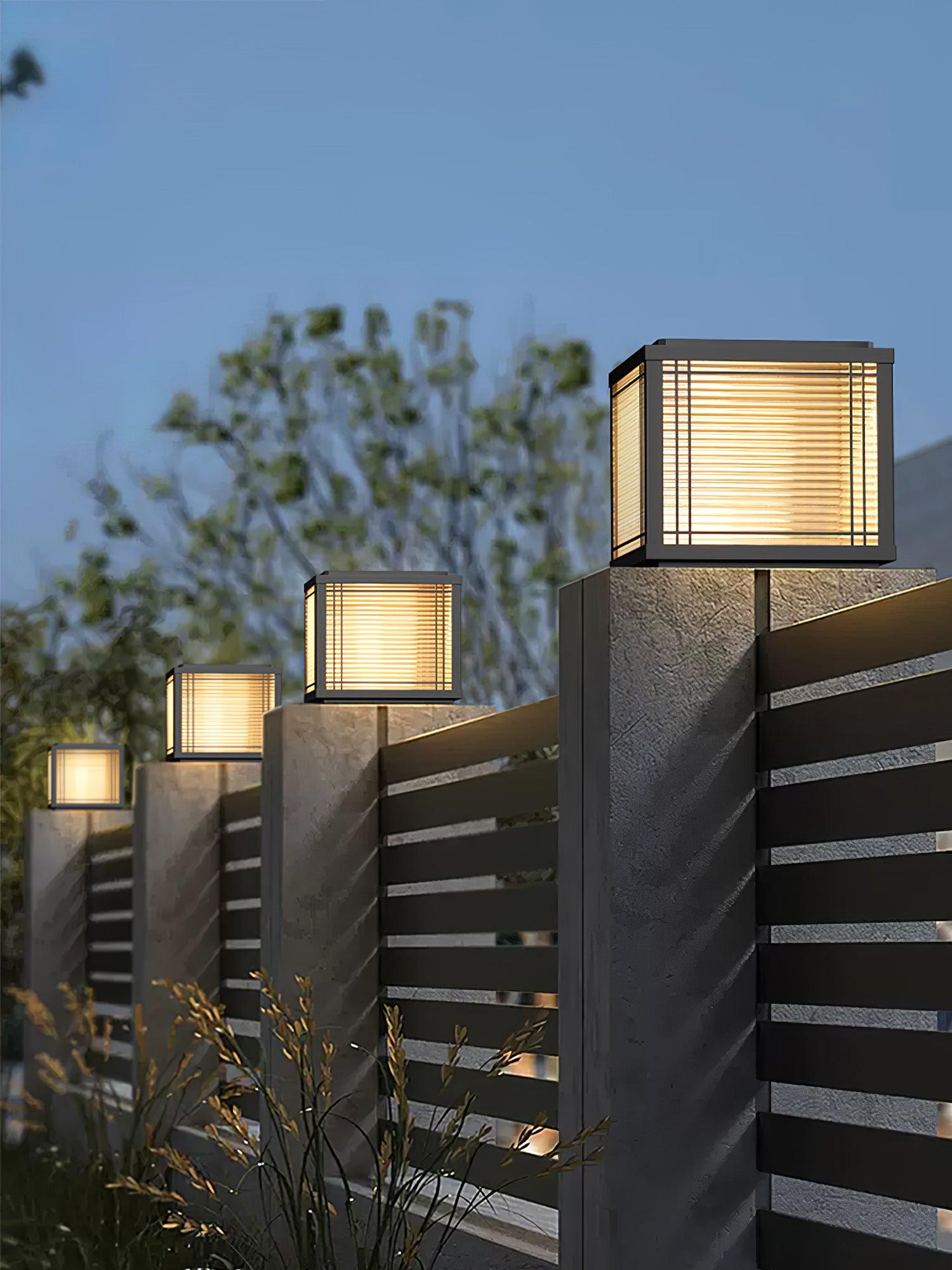 Solar Outdoor Post Light | Rust-Resistant Stainless Steel | Waterproof