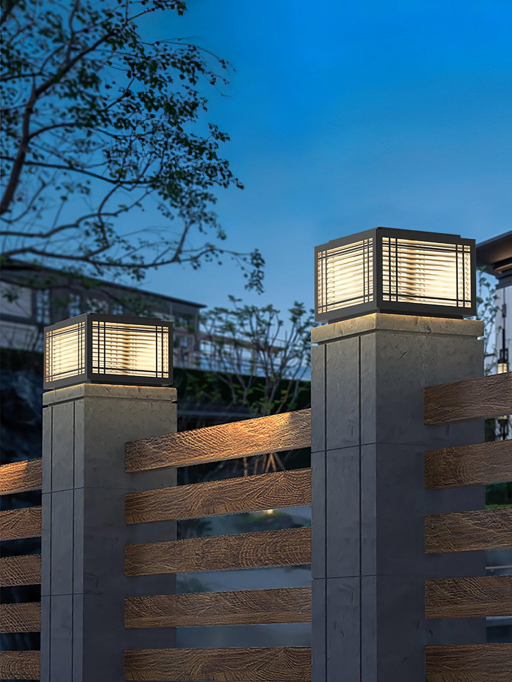 Solar Outdoor Post Light | Rust-Resistant Stainless Steel | Waterproof
