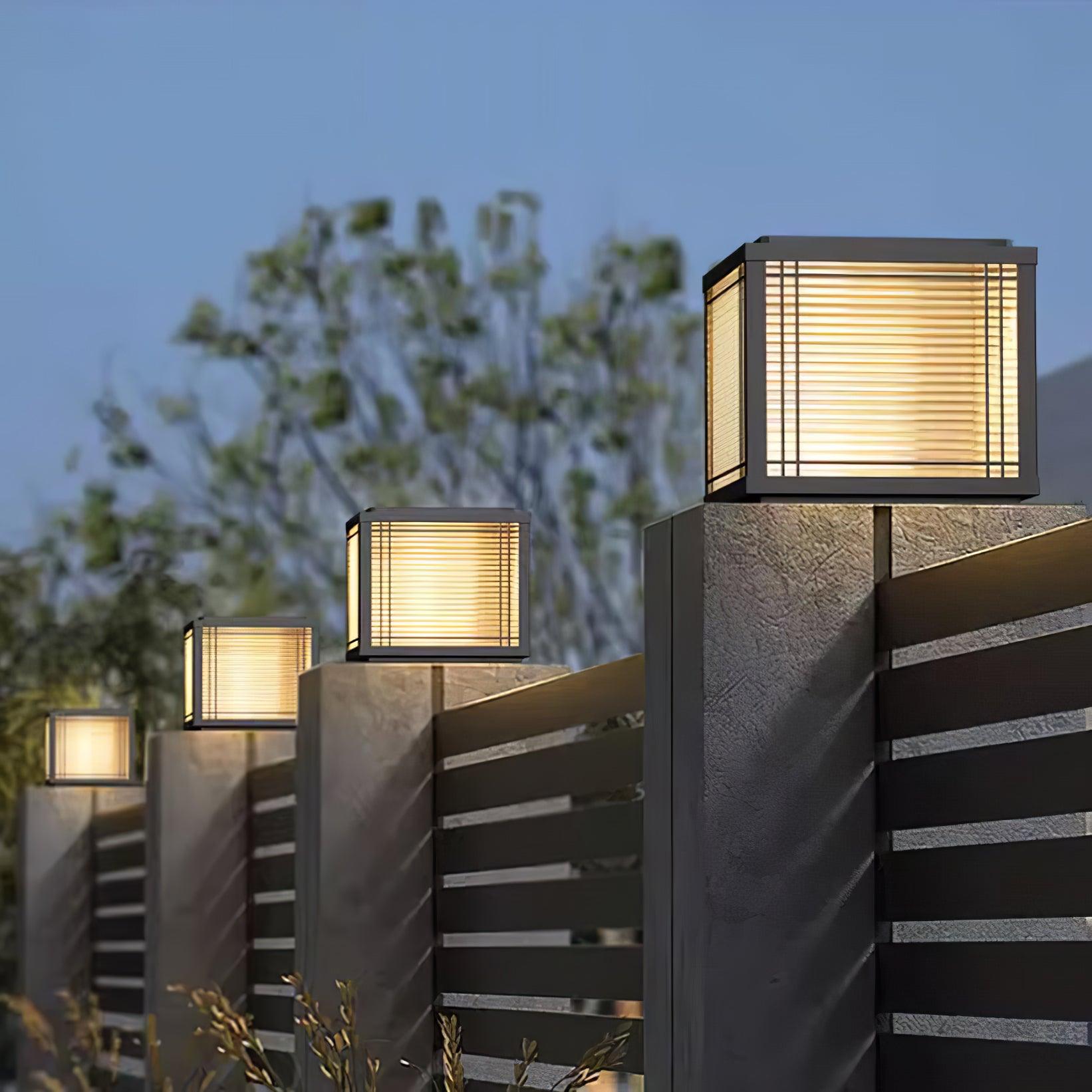 Solar Outdoor Post Light | Rust-Resistant Stainless Steel | Waterproof
