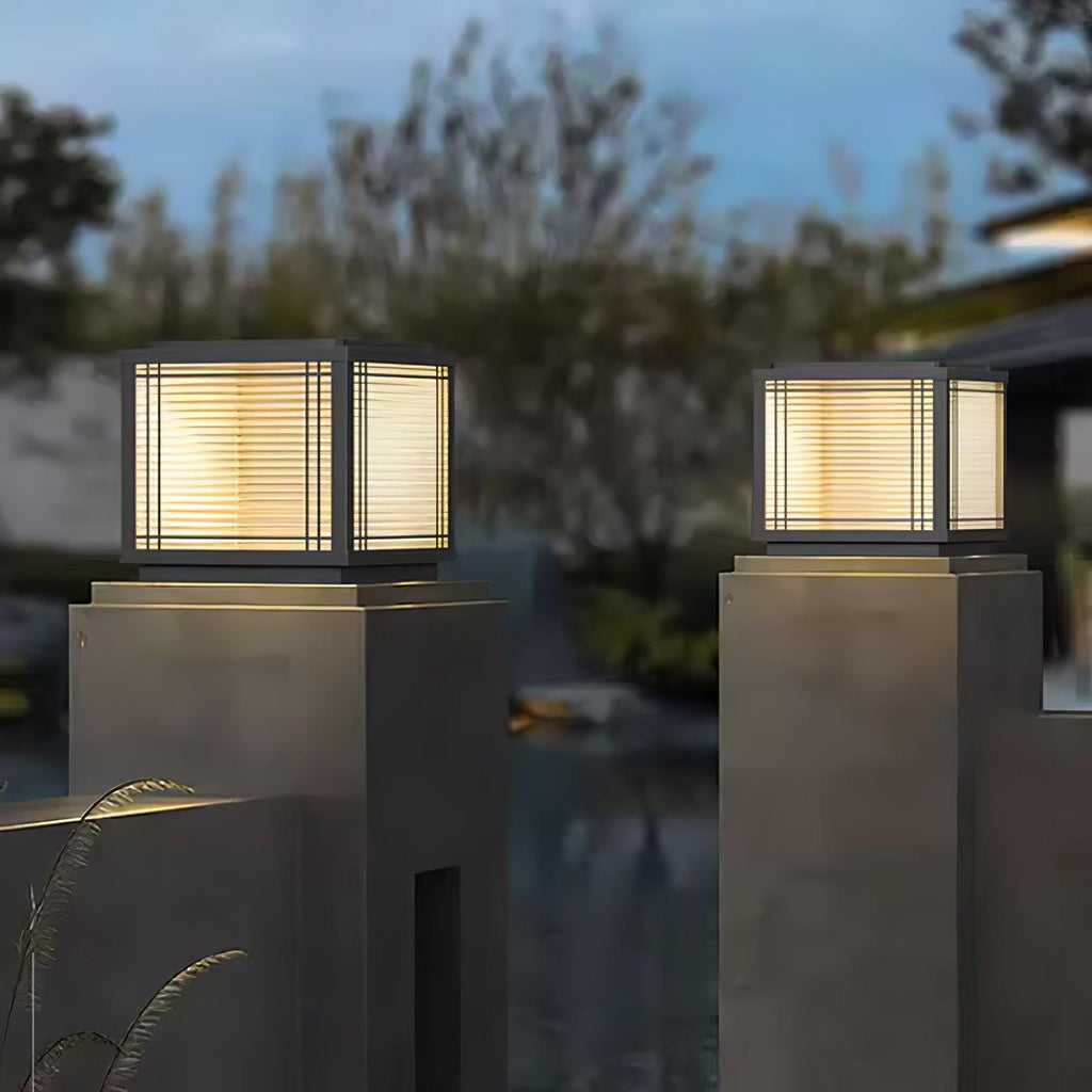 Solar Outdoor Post Light | Rust-Resistant Stainless Steel | Waterproof