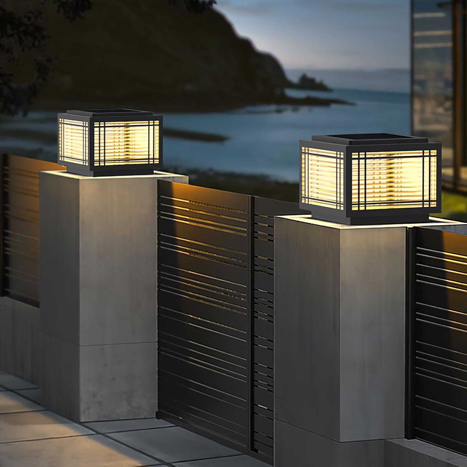 Solar Outdoor Post Light | Rust-Resistant Stainless Steel | Waterproof