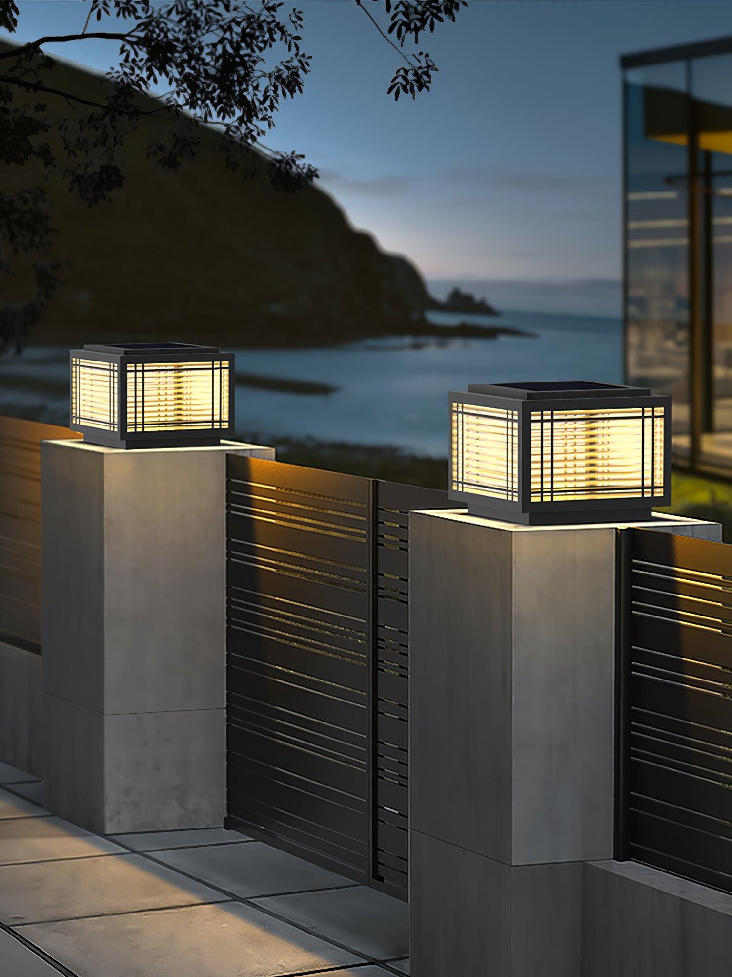 Solar Outdoor Post Light | Rust-Resistant Stainless Steel | Waterproof