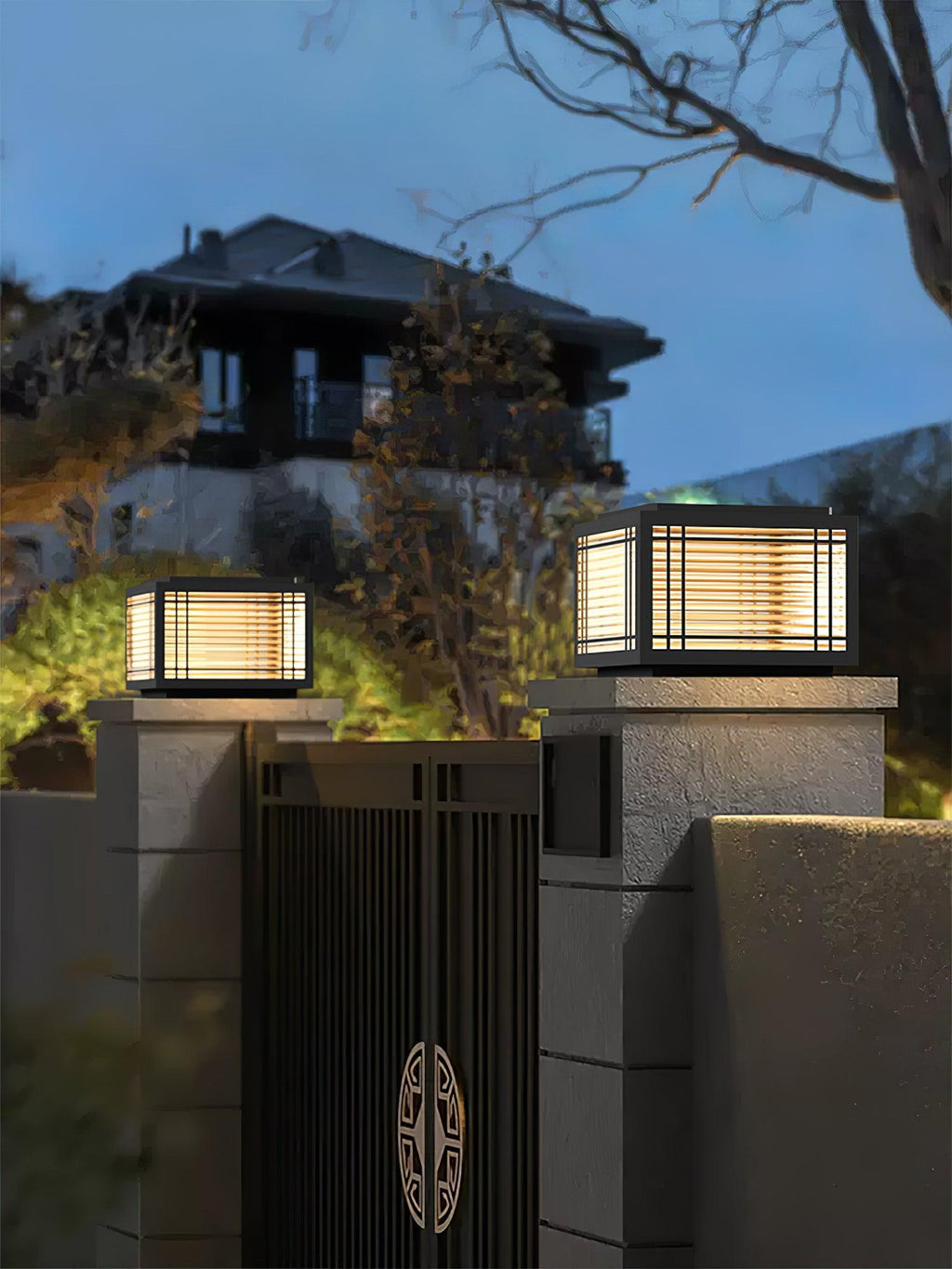 Solar Outdoor Post Light | Rust-Resistant Stainless Steel | Waterproof