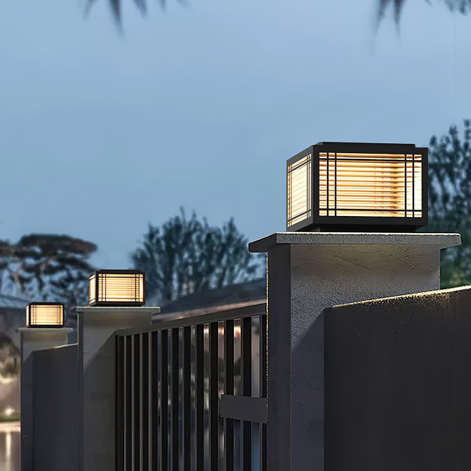 Solar Outdoor Post Light | Rust-Resistant Stainless Steel | Waterproof