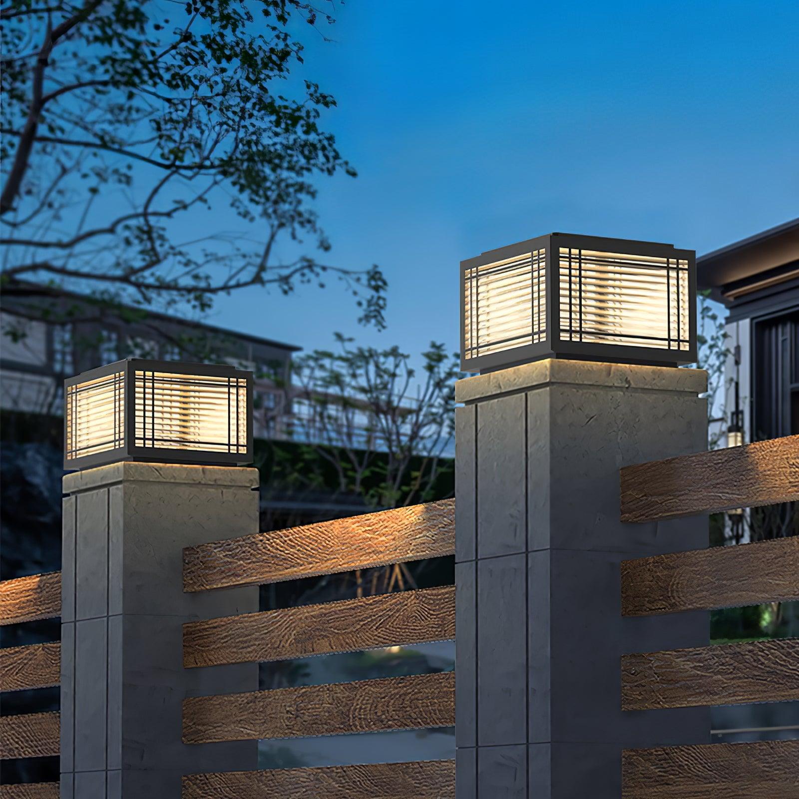 Solar Outdoor Post Light | Rust-Resistant Stainless Steel | Waterproof