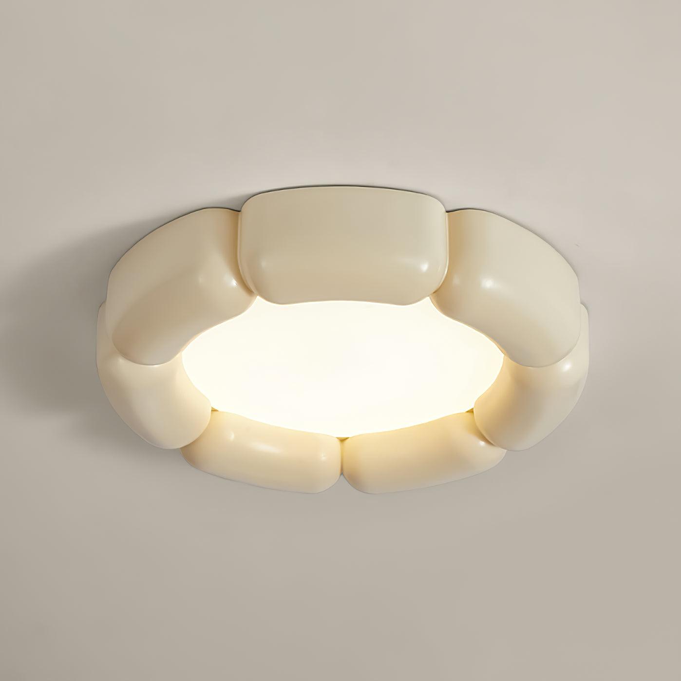 Deco Ceiling Lamp | Resin, Acrylic | White, Orange, Beige