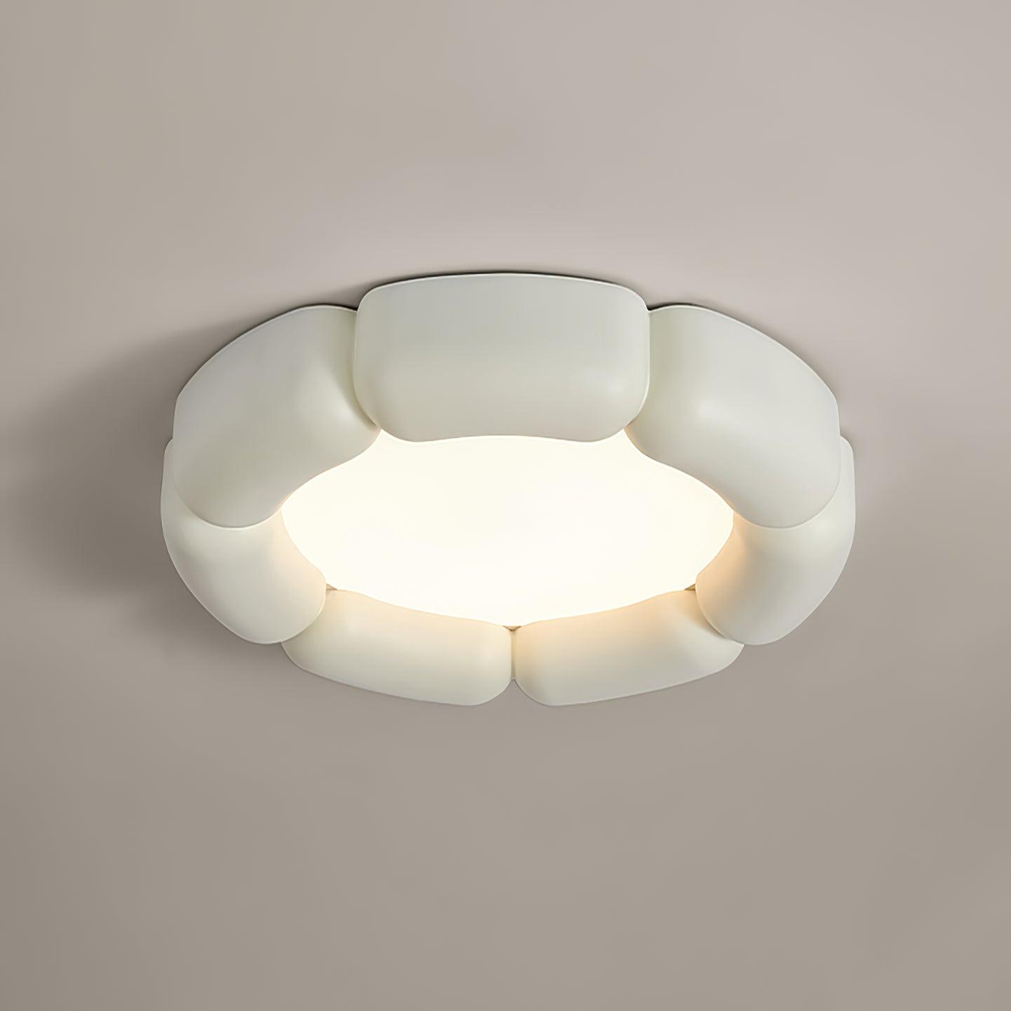 Deco Ceiling Lamp | Resin, Acrylic | White, Orange, Beige