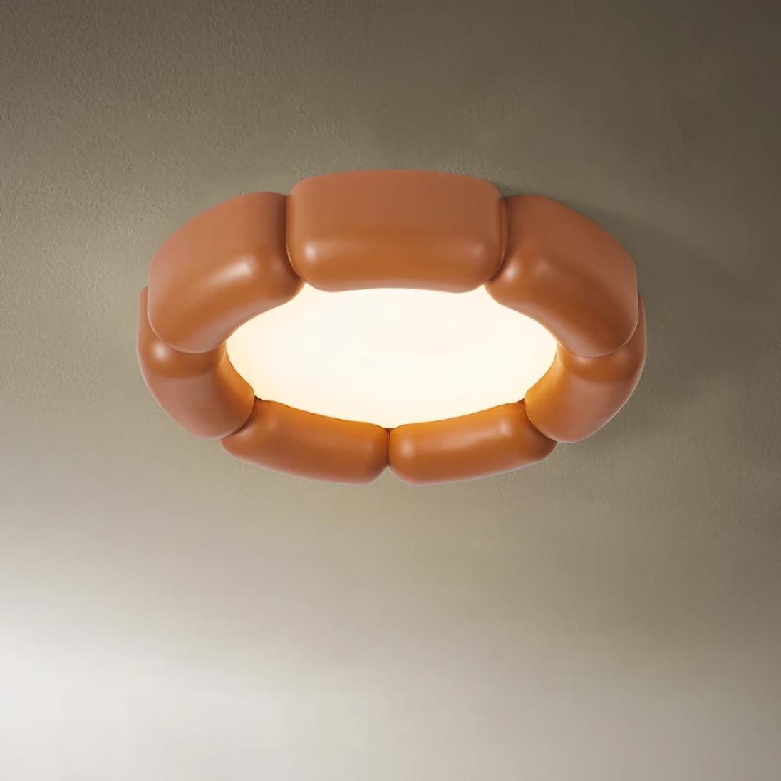 Deco Ceiling Lamp | Resin, Acrylic | White, Orange, Beige