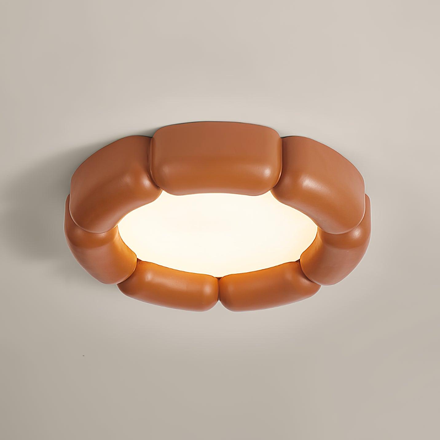 Deco Ceiling Lamp | Resin, Acrylic | White, Orange, Beige