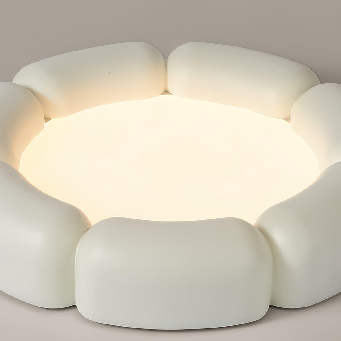 Deco Ceiling Lamp | Resin, Acrylic | White, Orange, Beige