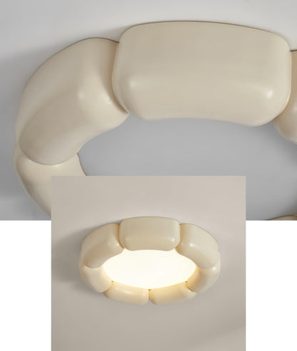 Deco Ceiling Lamp | Resin, Acrylic | White, Orange, Beige