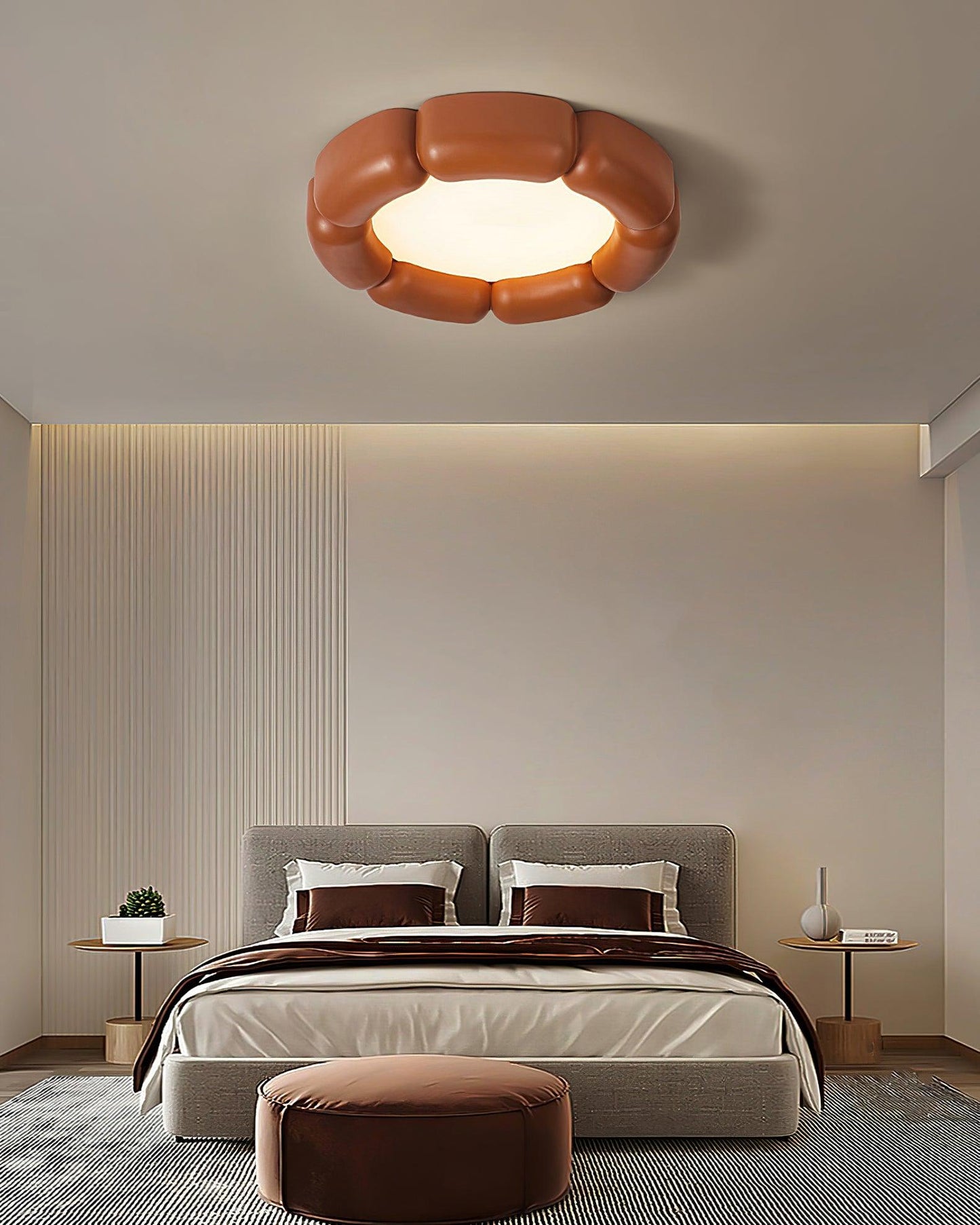 Deco Ceiling Lamp | Resin, Acrylic | White, Orange, Beige