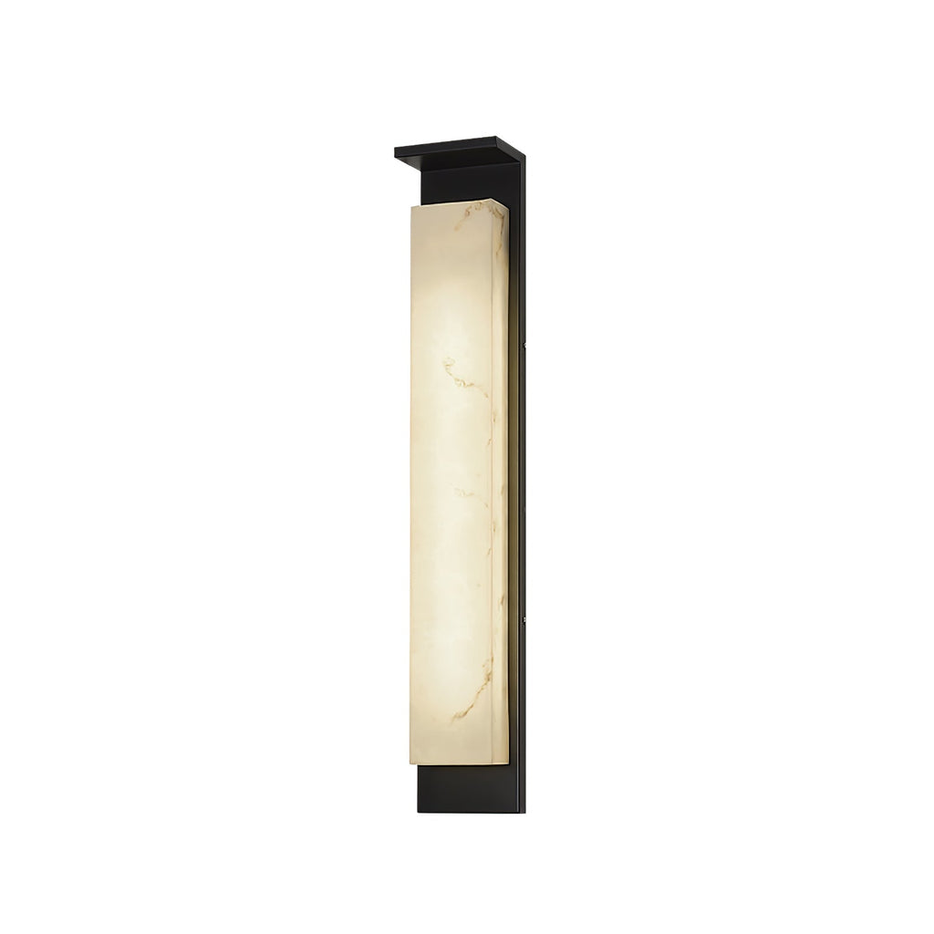 Delaney Outdoor Wall Light | Stainless Steel, Resin | Black & White