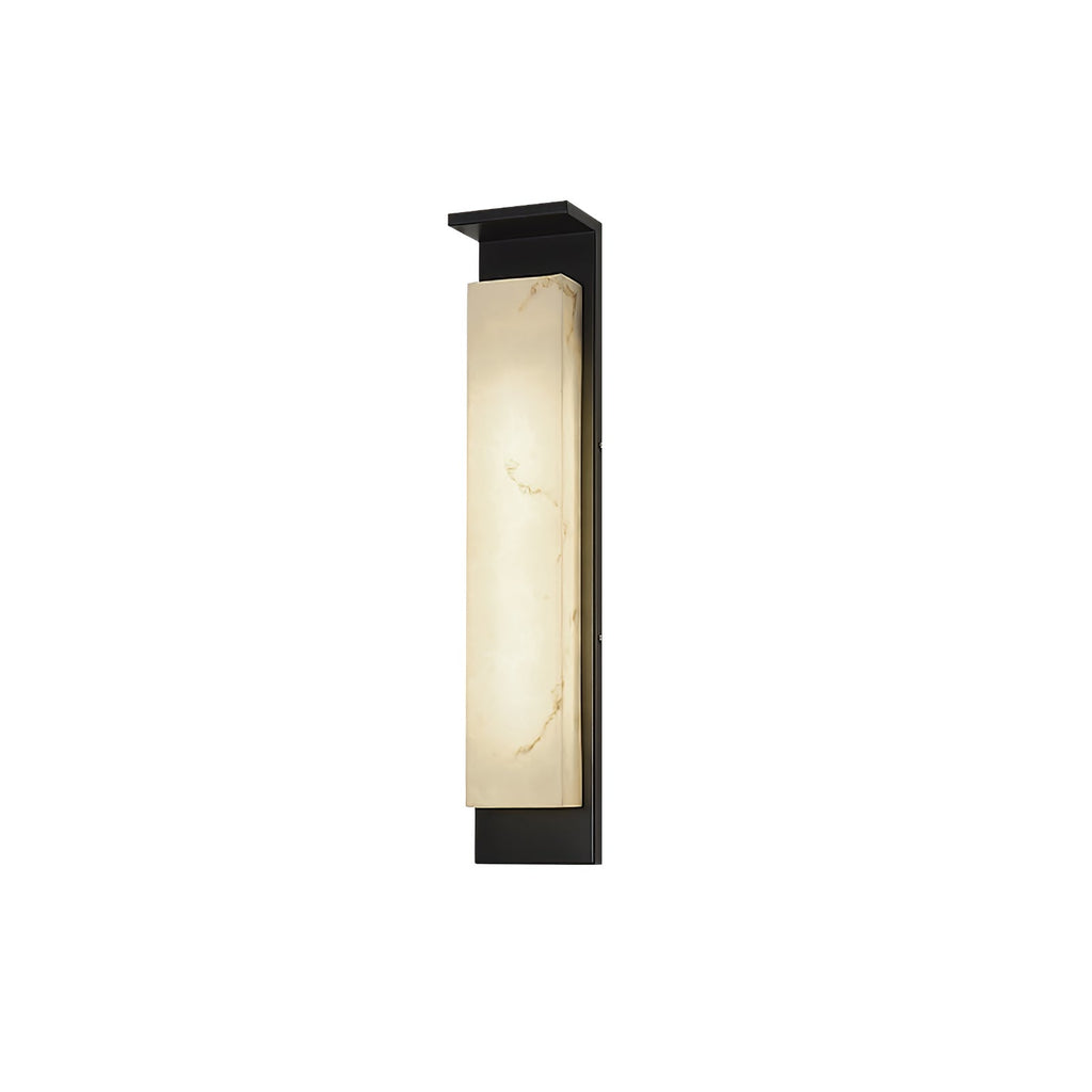 Delaney Outdoor Wall Light | Stainless Steel, Resin | Black & White