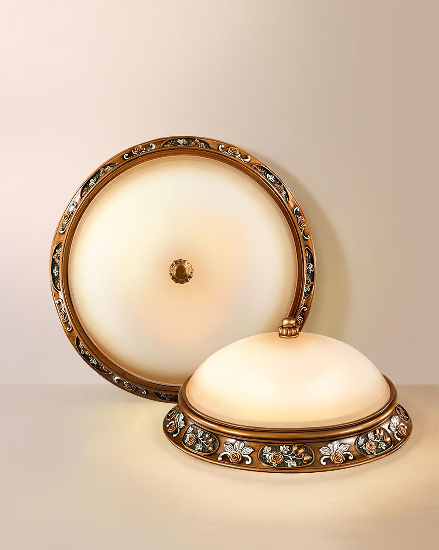 Deltana Resin Recessed Ceiling Light | Pineapple Motif | Copper