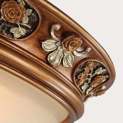 Deltana Resin Recessed Ceiling Light | Pineapple Motif | Copper