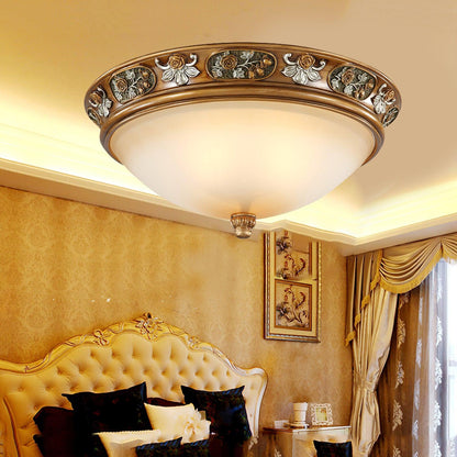 Deltana Resin Recessed Ceiling Light | Pineapple Motif | Copper