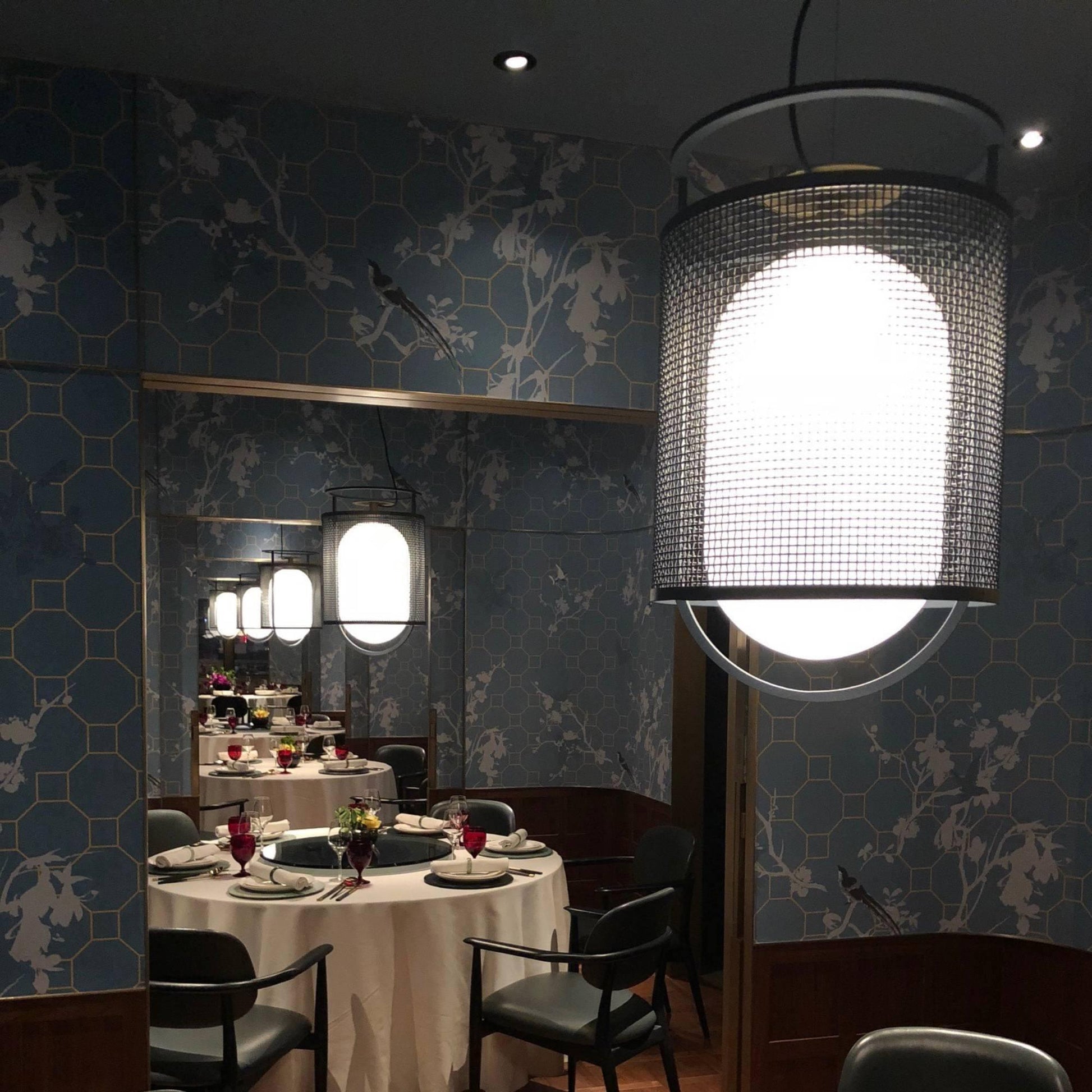 Pendant Lamp | Black Iron & Opal Glass | 25cm Diameter