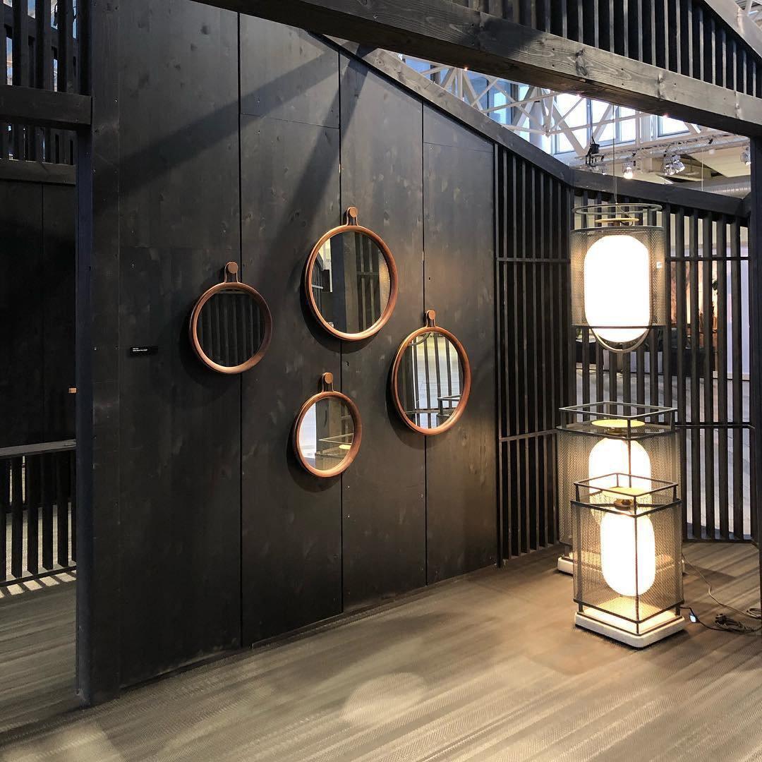 Pendant Lamp | Black Iron & Opal Glass | 25cm Diameter