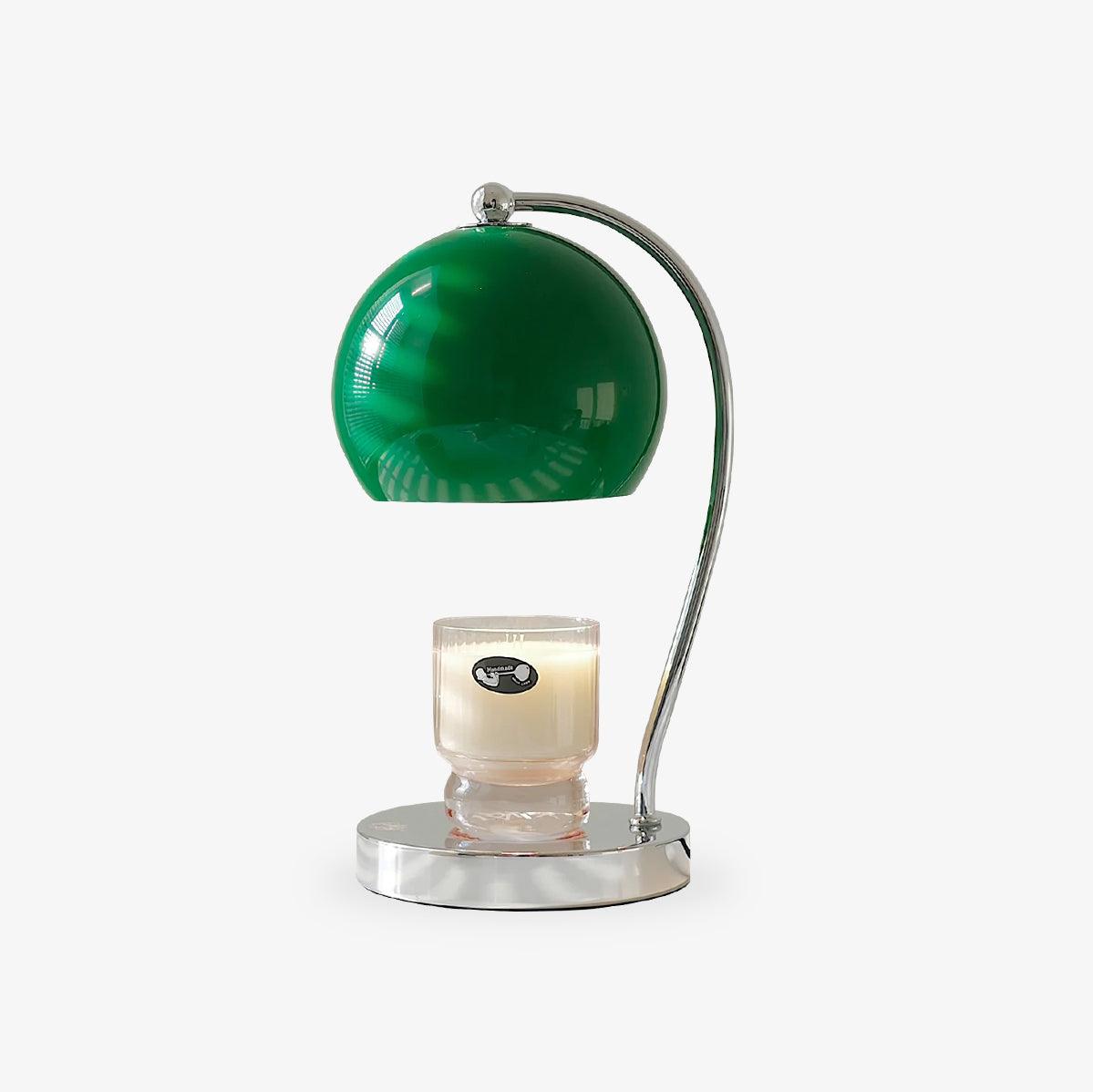 Dennie Warmer Lamp | Metal with Chrome Finish | Spherical Design