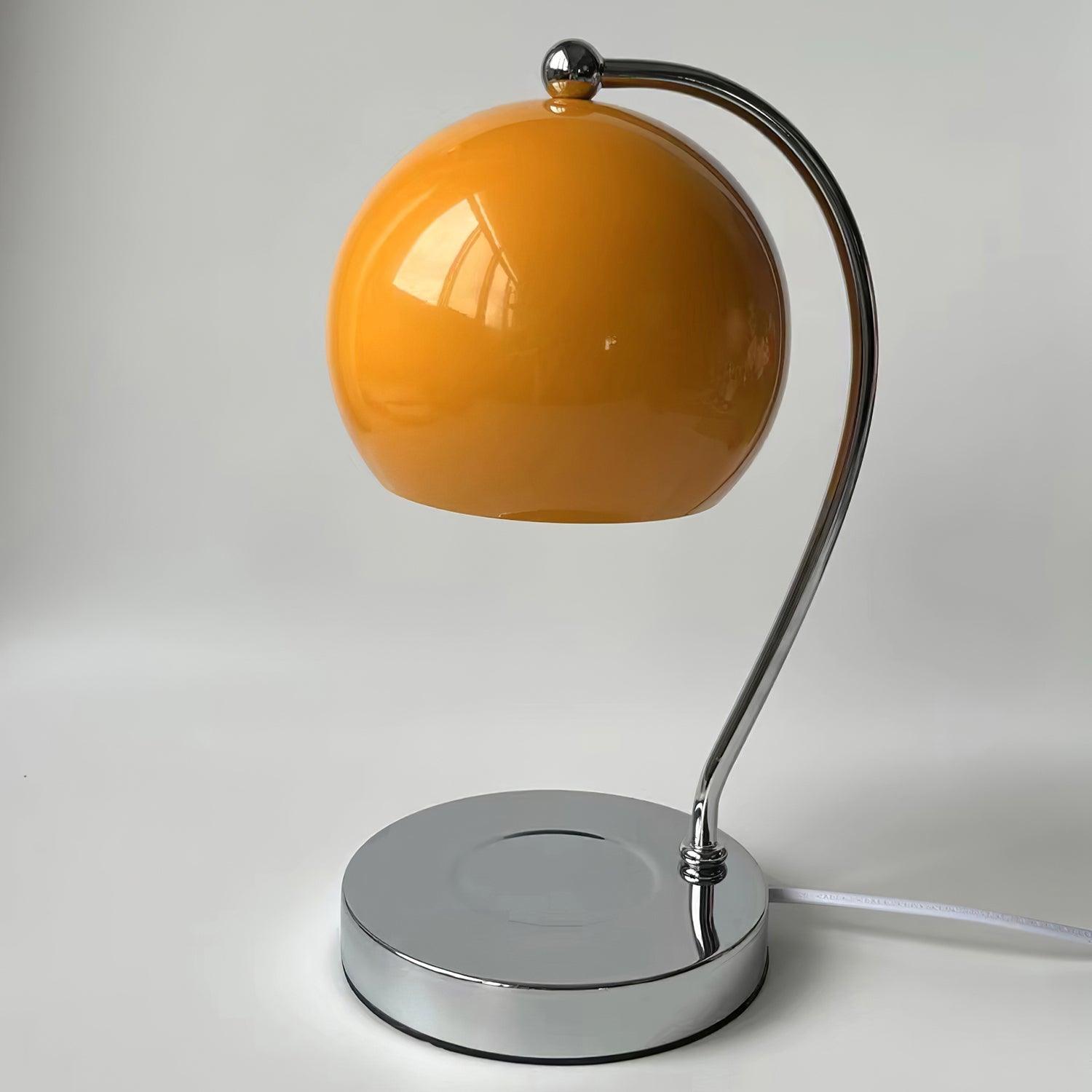 Dennie Warmer Lamp | Metal with Chrome Finish | Spherical Design