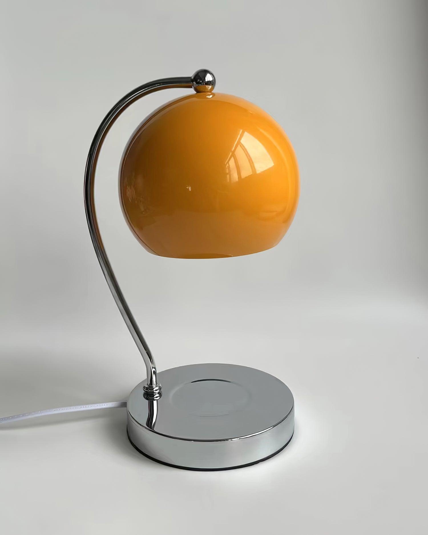 Dennie Warmer Lamp | Metal with Chrome Finish | Spherical Design
