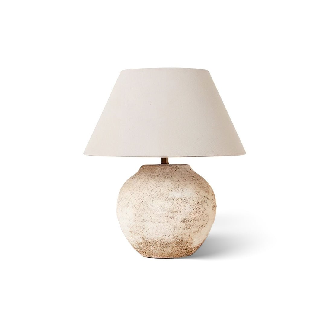 Desert Sand Table Lamp | Ceramic Base | Beige Shade