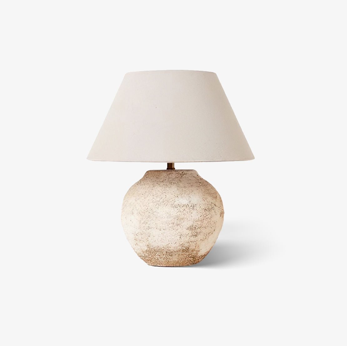 Desert Sand Table Lamp | Ceramic Base | Beige Shade