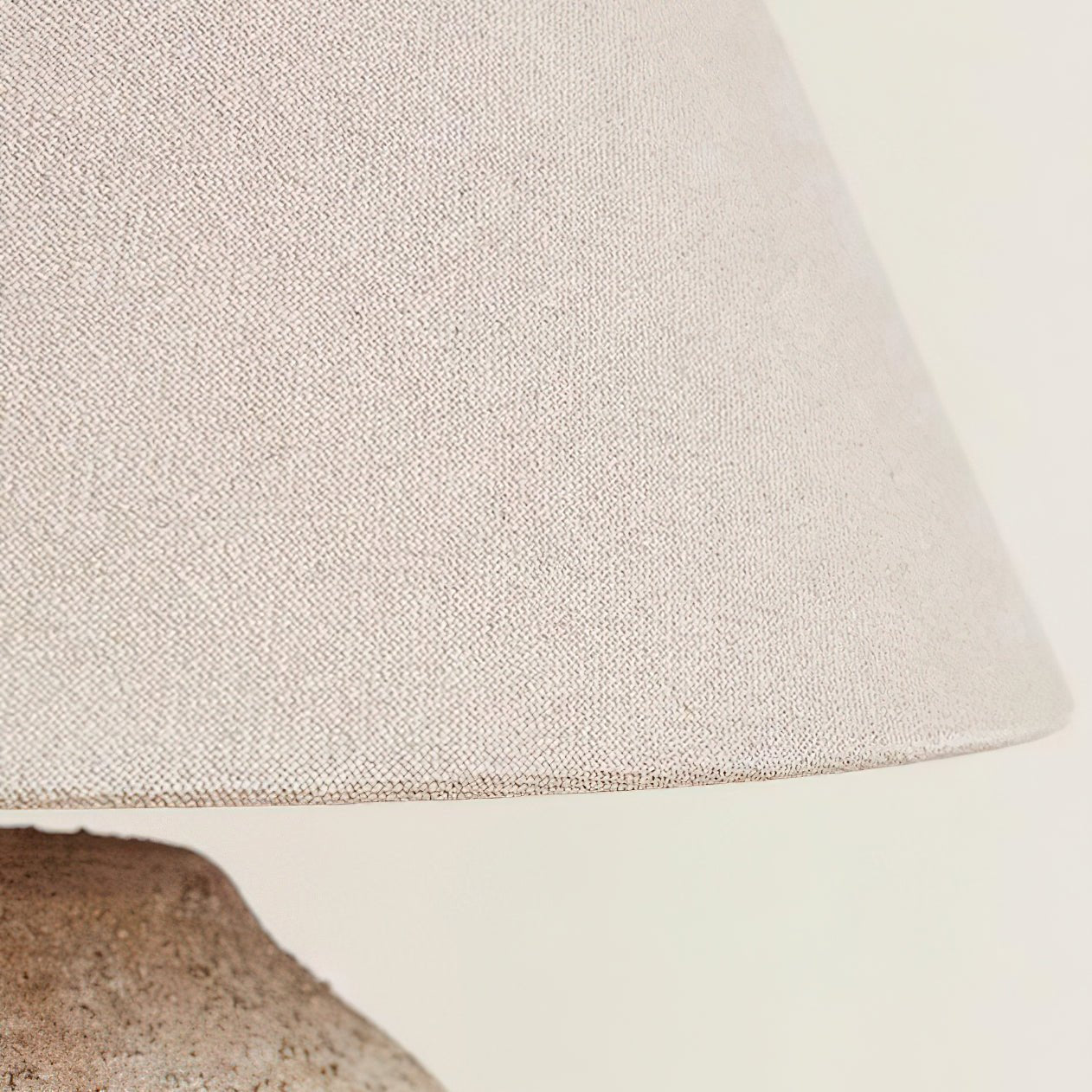 Desert Sand Table Lamp | Ceramic Base | Beige Shade