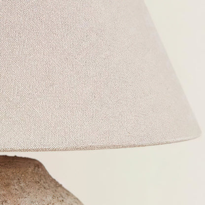 Desert Sand Table Lamp | Ceramic Base | Beige Shade