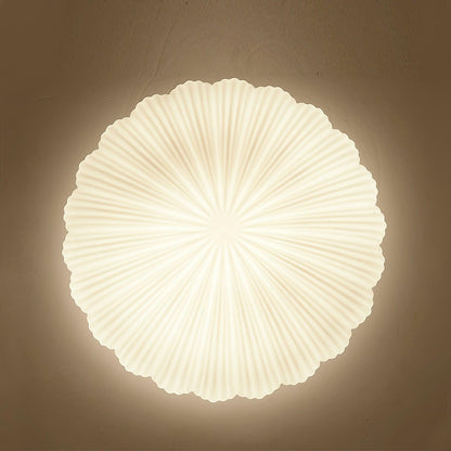 Seashell Ceiling Lamp | Integrated LED | White | 25cm/35cm Diameter