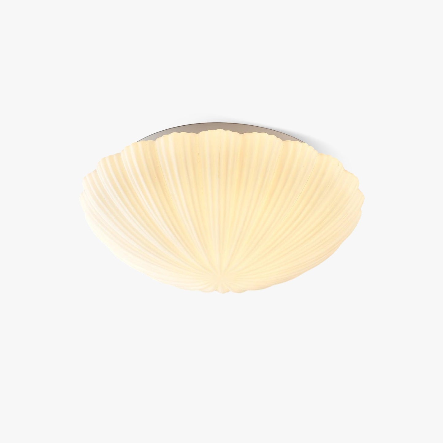 Seashell Ceiling Lamp | Integrated LED | White | 25cm/35cm Diameter