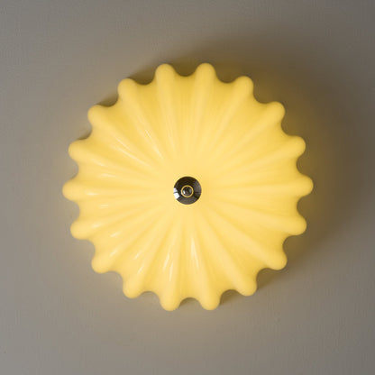 Dewdrop Ceiling Light | Metal, Wood, Glass | Gold, Walnut