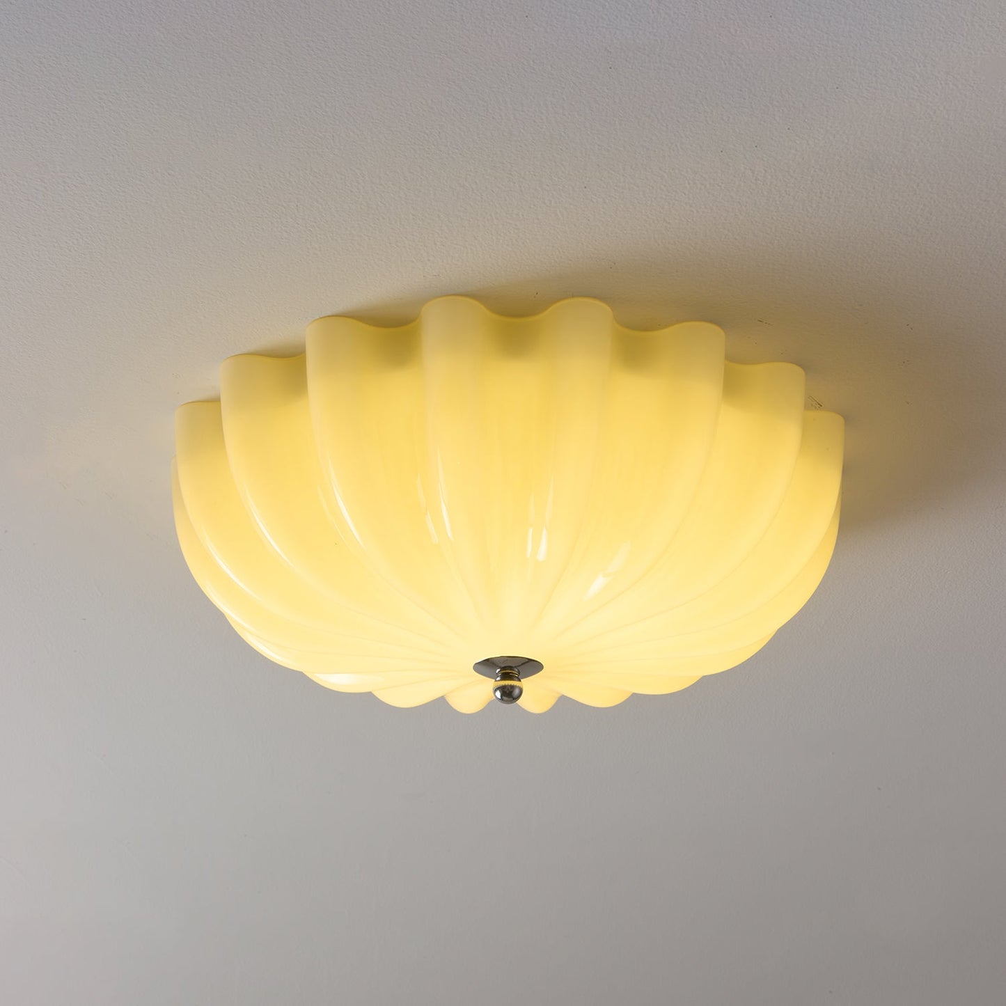 Dewdrop Ceiling Light | Metal, Wood, Glass | Gold, Walnut