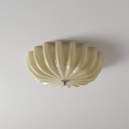 Dewdrop Ceiling Light | Metal, Wood, Glass | Gold, Walnut