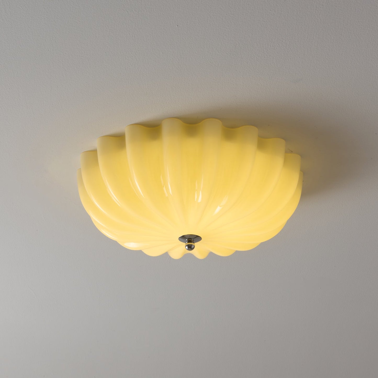 Dewdrop Ceiling Light | Metal, Wood, Glass | Gold, Walnut