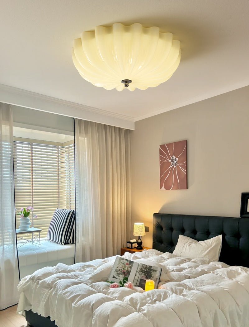 Dewdrop Ceiling Light | Metal, Wood, Glass | Gold, Walnut
