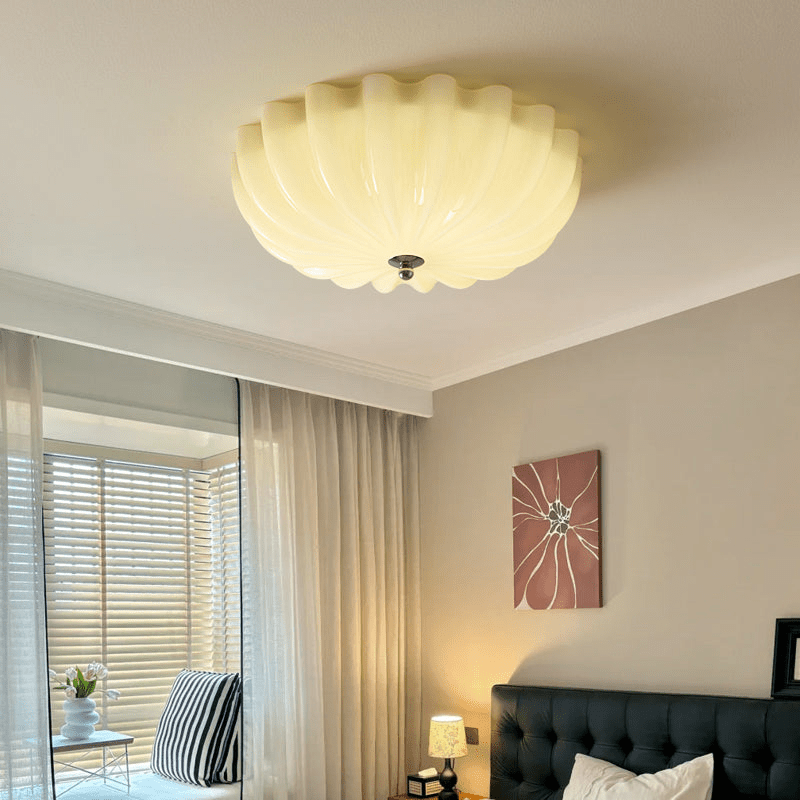 Dewdrop Ceiling Light | Metal, Wood, Glass | Gold, Walnut