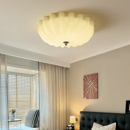 Dewdrop Ceiling Light | Metal, Wood, Glass | Gold, Walnut