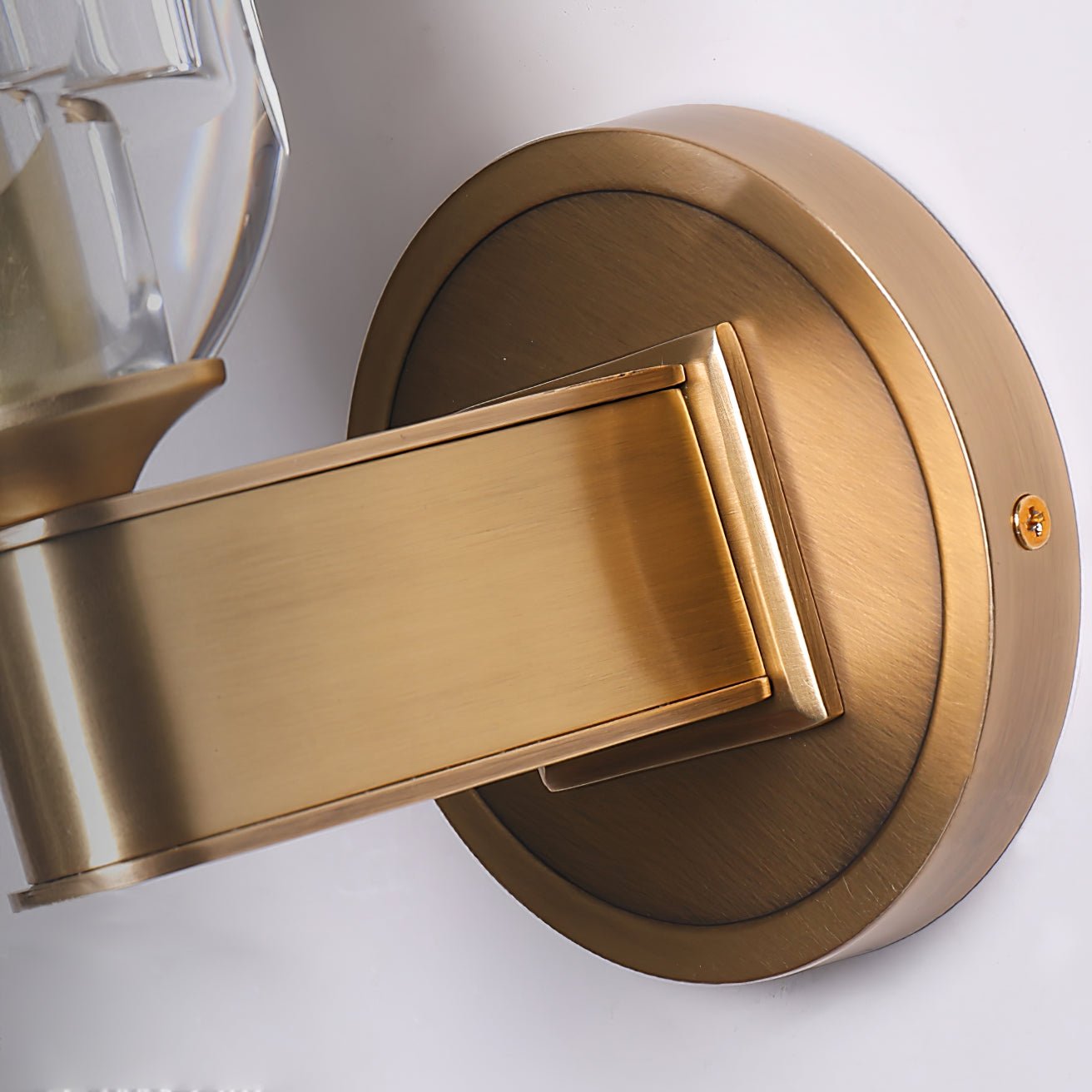Diamond Crystal Sconce | Brass & Crystal | Copper Finish