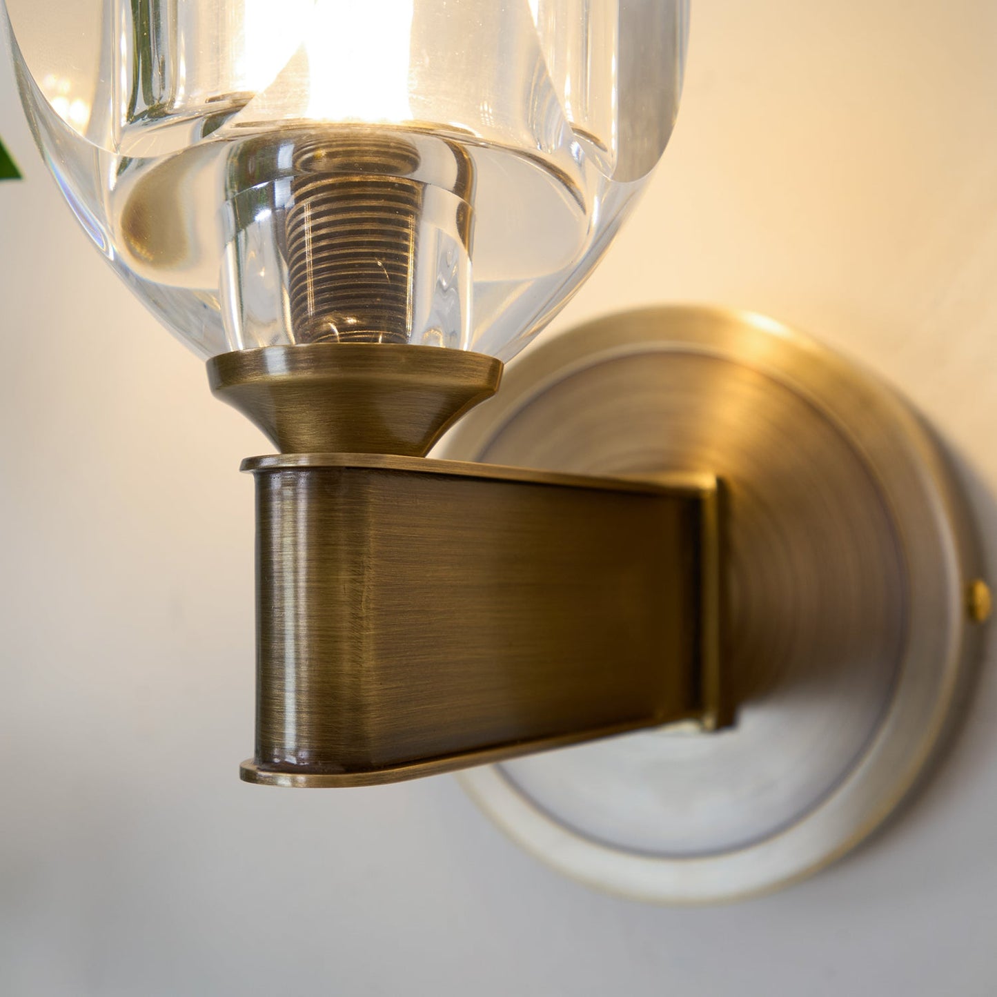 Diamond Crystal Sconce | Brass & Crystal | Copper Finish