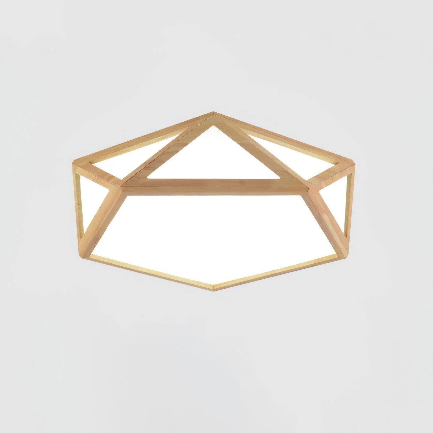 Diamond Ceiling Lamp | Wooden | Warm/Neutral/Cool Light