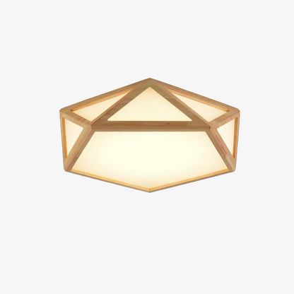 Diamond Ceiling Lamp | Wooden | Warm/Neutral/Cool Light