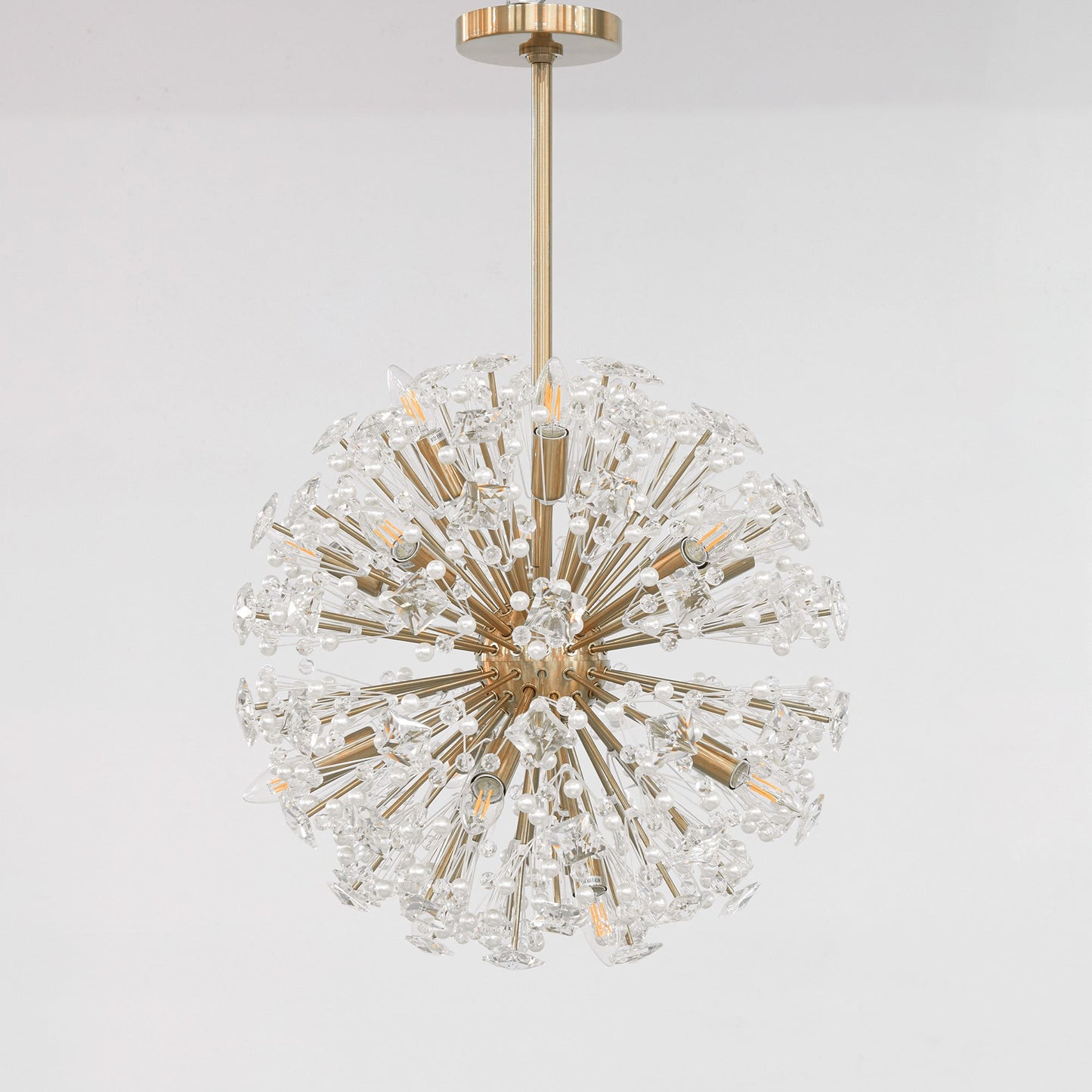 Dickinson Chandelier | Brass Frame | 13/17/21 Lights